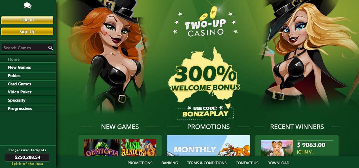 Get the Best No Deposit Bonus Codes at Two Up Casino